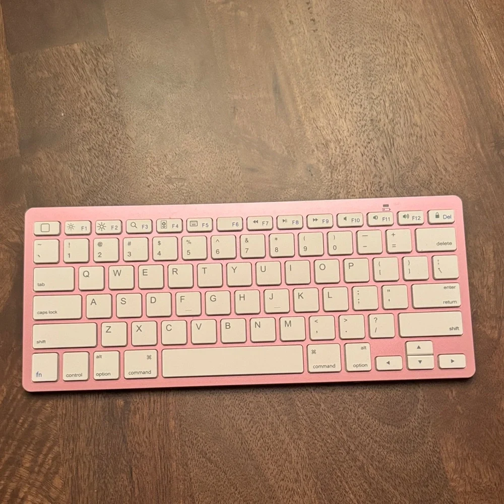 Pink Wireless Keyboard